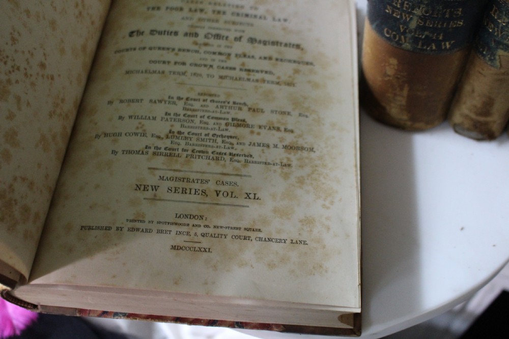 Books Antique Law Books – Law Journal & Reports, 1871–1915 (21 Volumes) View VI