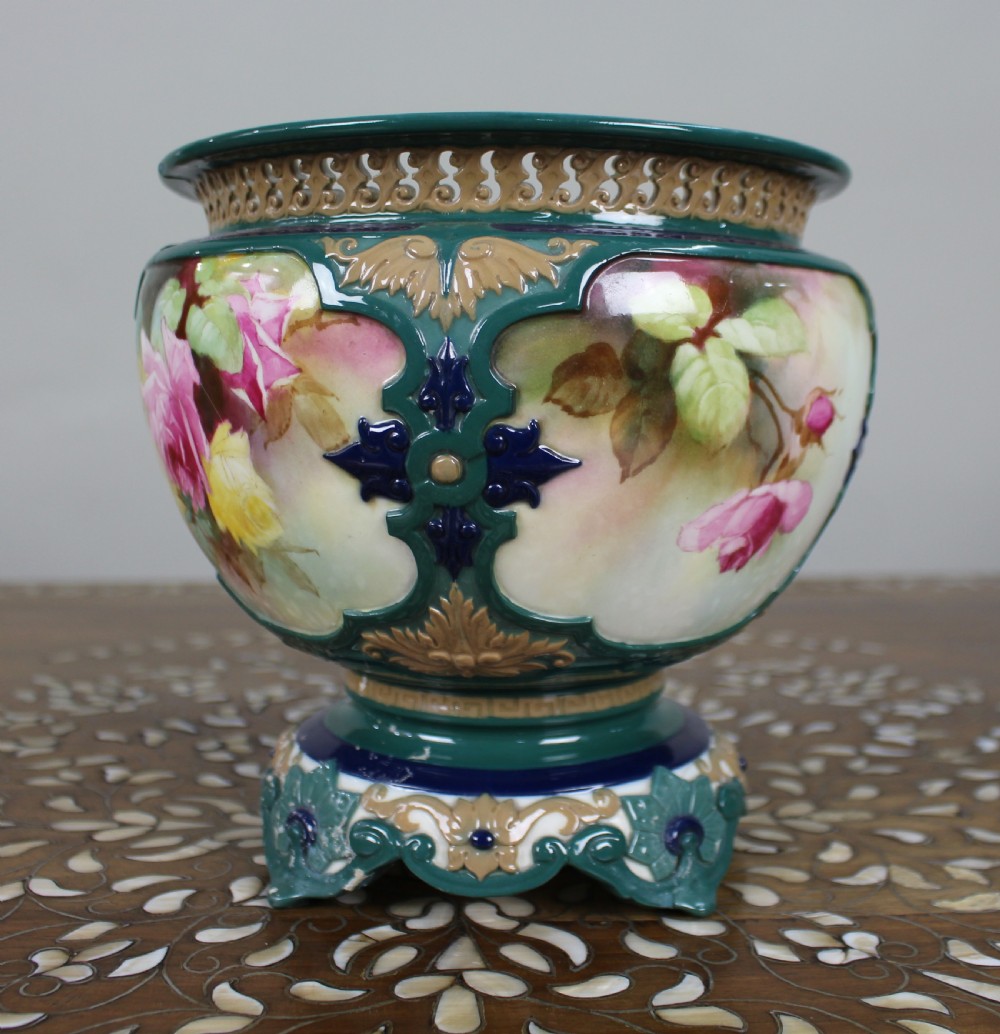Large Royal Worcester Hadley Pot Pourri Vase, 1911