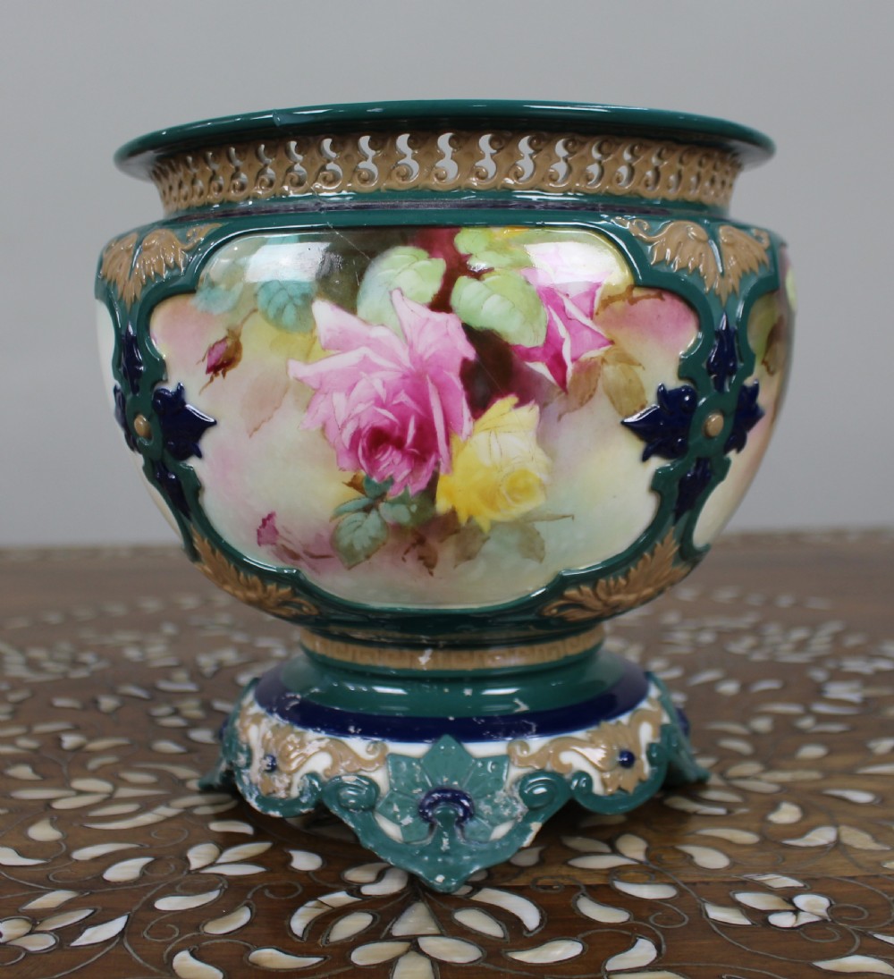 Large Royal Worcester Hadley Pot Pourri Vase, 1911 View III