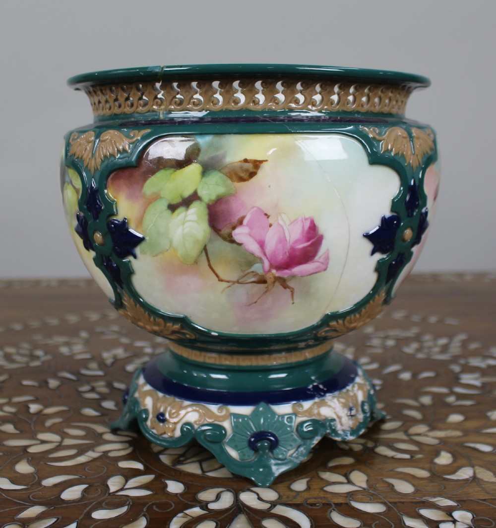Large Royal Worcester Hadley Pot Pourri Vase, 1911 View V