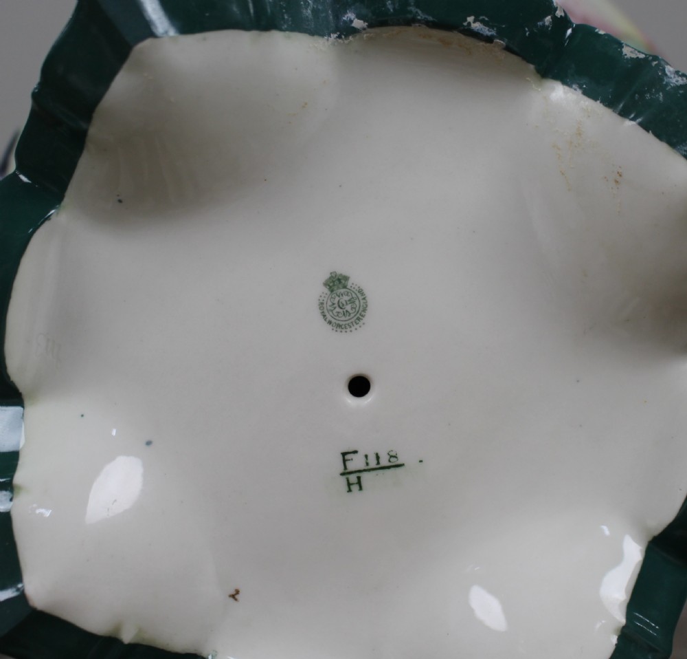 Large Royal Worcester Hadley Pot Pourri Vase, 1911 View VIII
