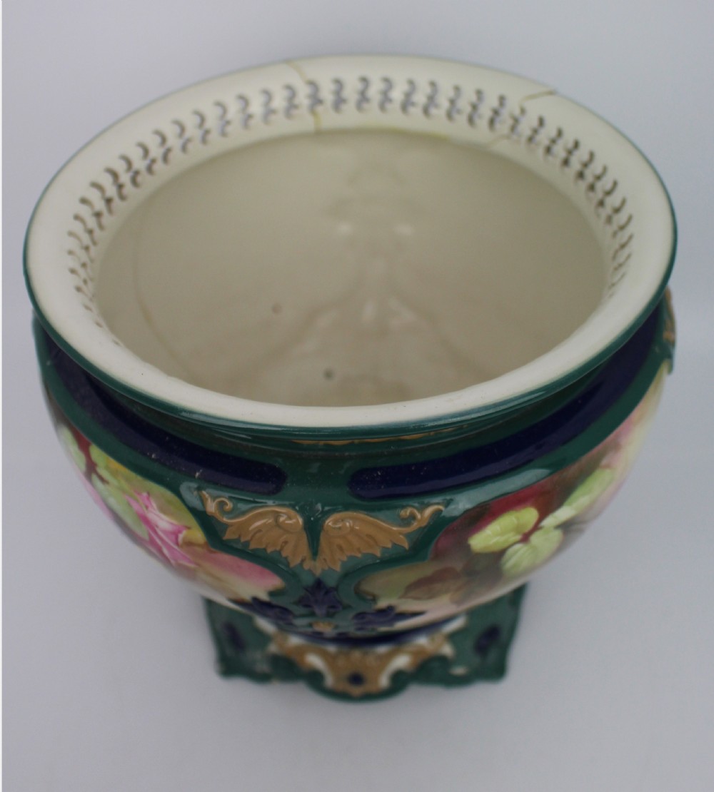 Large Royal Worcester Hadley Pot Pourri Vase, 1911 View XIII