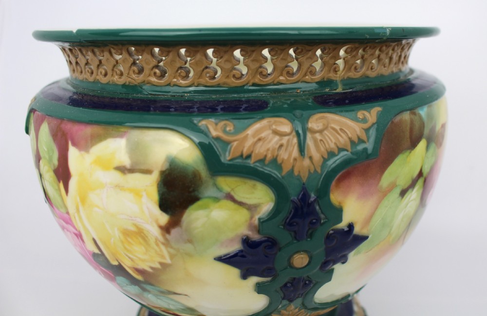 Large Royal Worcester Hadley Pot Pourri Vase, 1911 View XVI