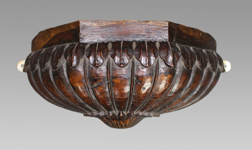 18th Century Carved Walnut Wall Bracket