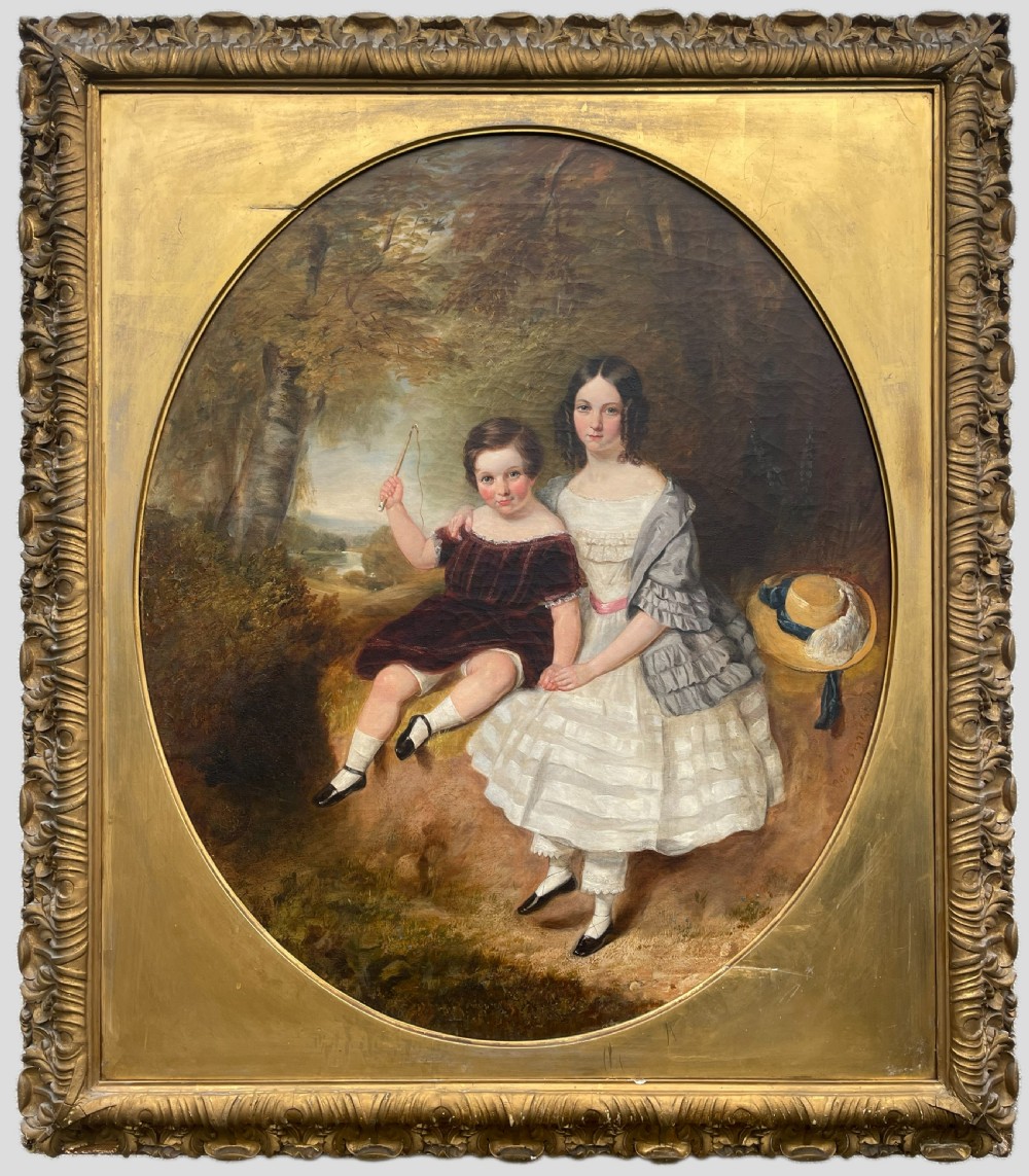 Early 19th Century Portrait Painting by James Bennett H. Smith – Oil on Canvas