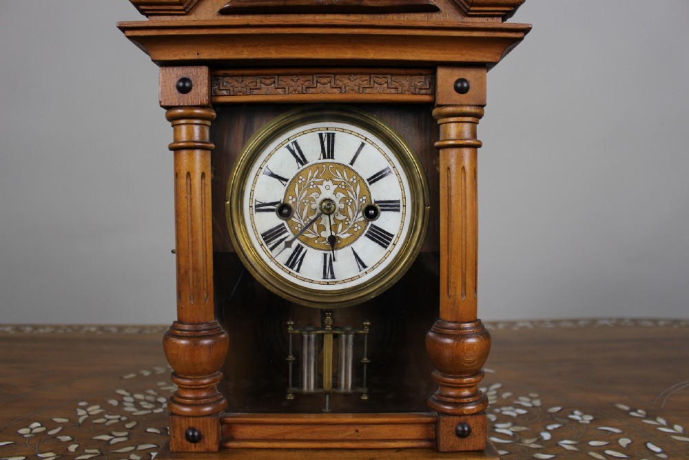 Antique German Württemberg Mantel Clock, c.1890 View II