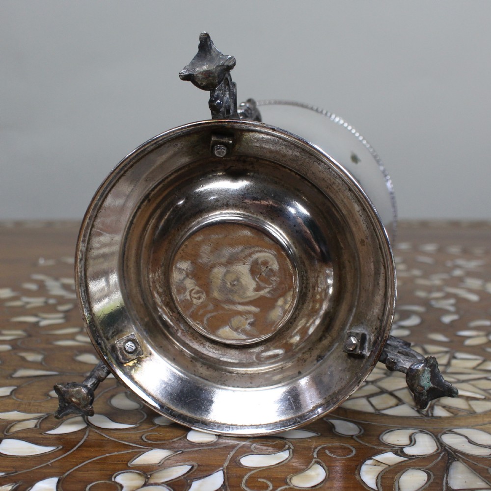 Late Victorian Silver-Plated Egg Coddler on Stand View IV
