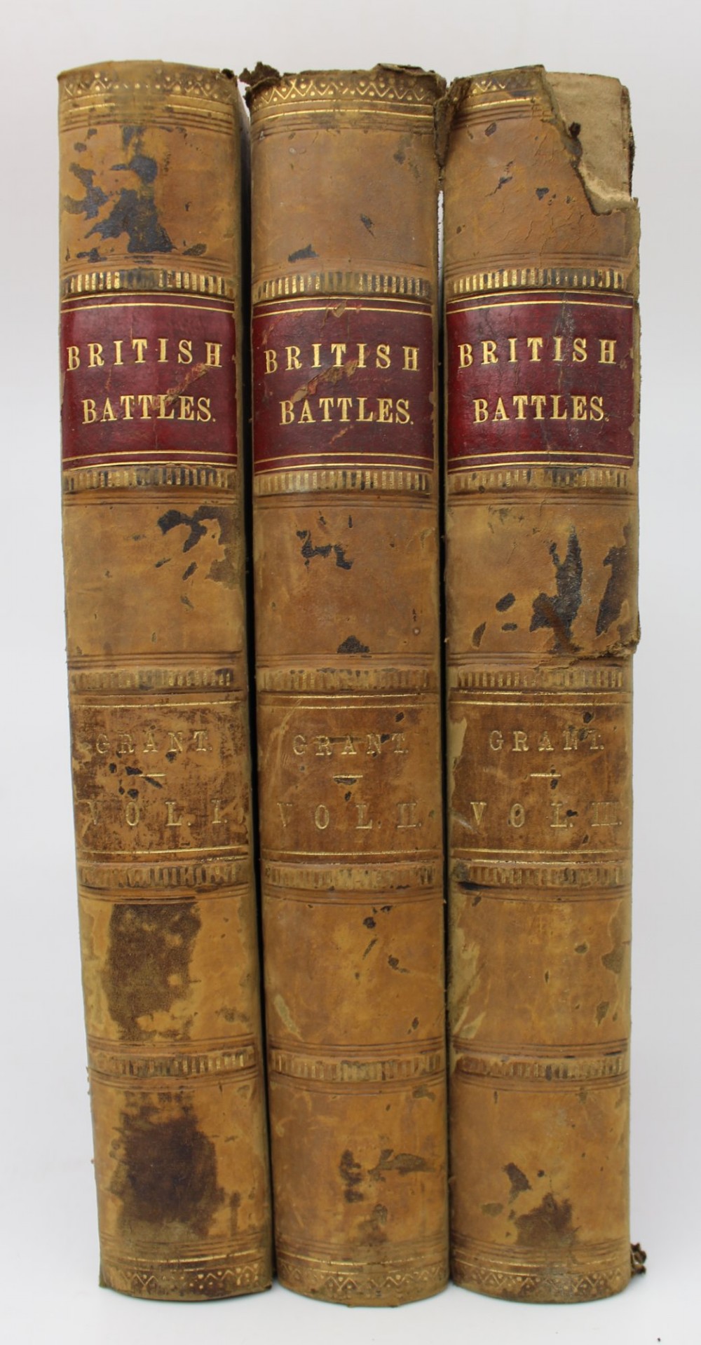Books Three Volumes – British Battles on Land and Sea by James Grant, c.1870s View II