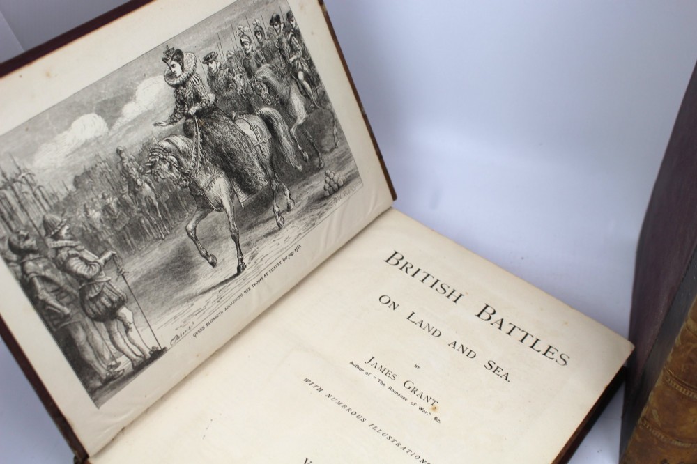Books Three Volumes – British Battles on Land and Sea by James Grant, c.1870s View VI