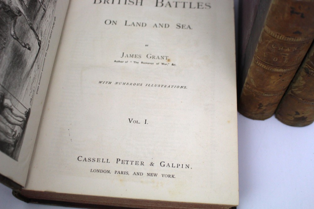 Books Three Volumes – British Battles on Land and Sea by James Grant, c.1870s View VII