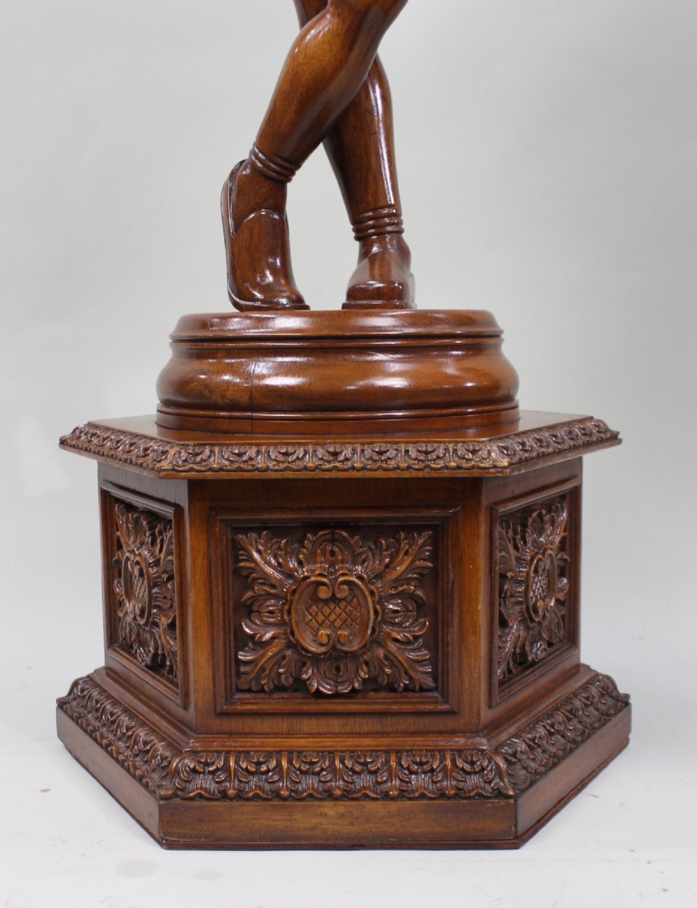 Italian Renaissance Revival Carved Hardwood Figure circa 1900 View VI