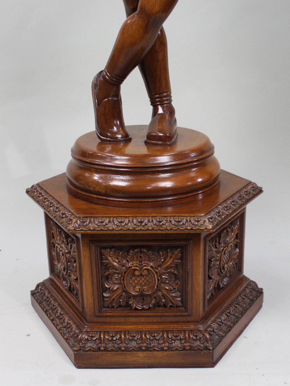 Italian Renaissance Revival Carved Hardwood Figure circa 1900 View VII