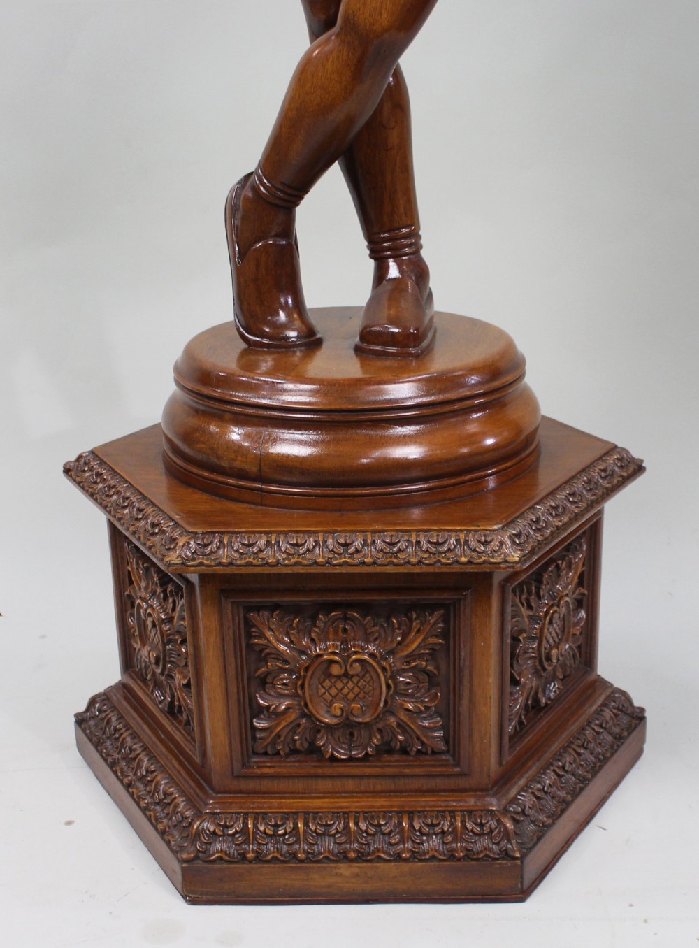 Italian Renaissance Revival Carved Hardwood Figure circa 1900 View VIII