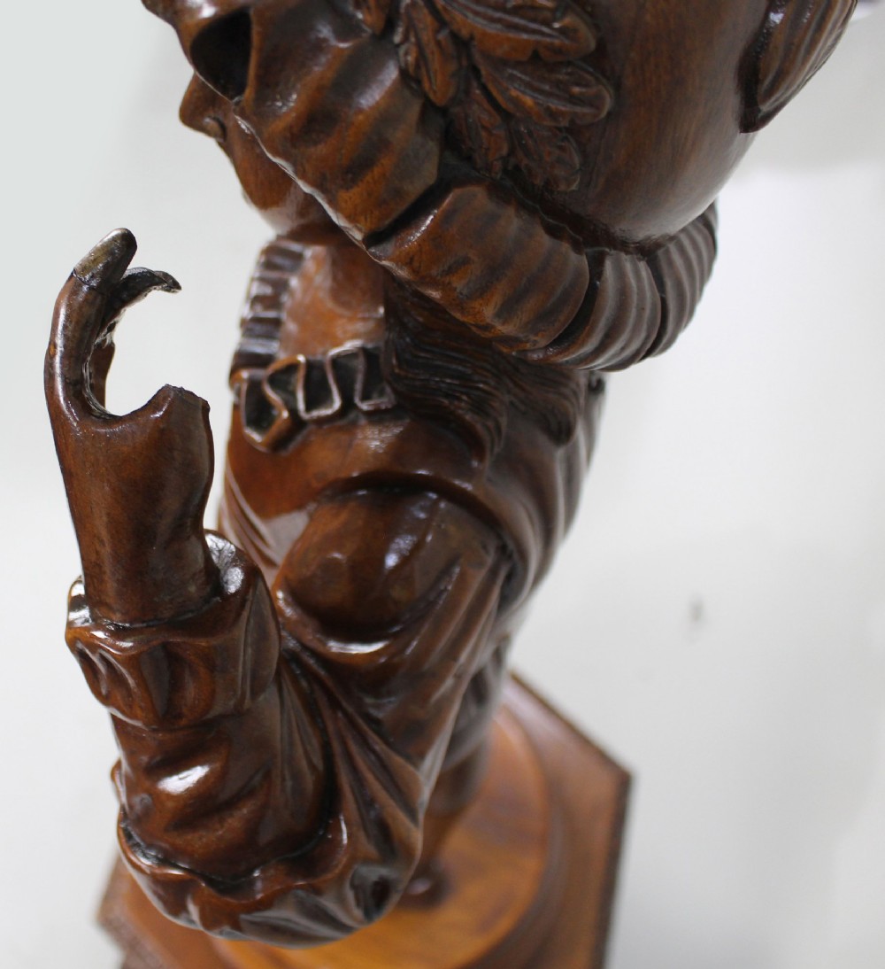 Italian Renaissance Revival Carved Hardwood Figure circa 1900 View X