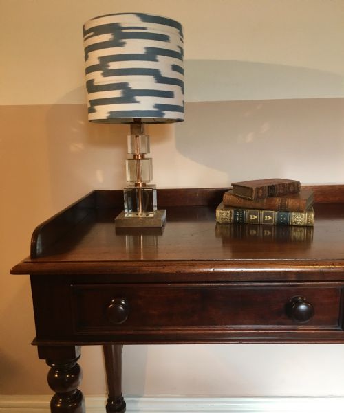 MAHOGANY WRITING DESK SIDE TABLE CONSOLE - ADDITIONAL PHOTO 1
