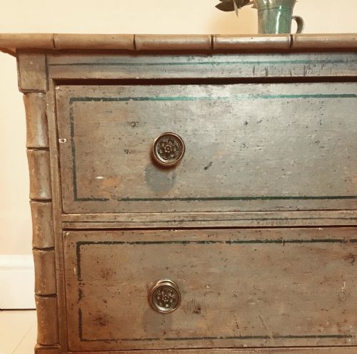 FRENCH FAUX BAMBOO CHEST OF DRAWERS - ADDITIONAL PHOTO 3