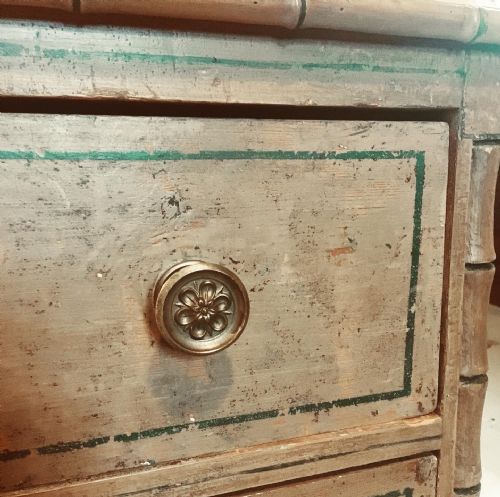 FRENCH FAUX BAMBOO CHEST OF DRAWERS - ADDITIONAL PHOTO 4