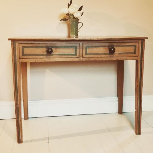 french painted side table - CATEGORY: ANTIQUE TABLES - DATED REGENCY
