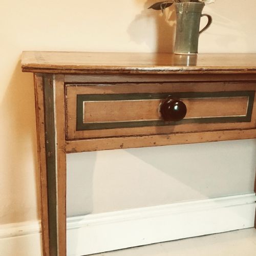 FRENCH PAINTED SIDE TABLE - ADDITIONAL PHOTO 1