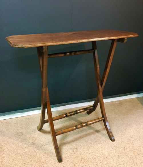 mahogany campaign table - CATEGORY: ANTIQUE TABLES - DATED 19TH CENTURY