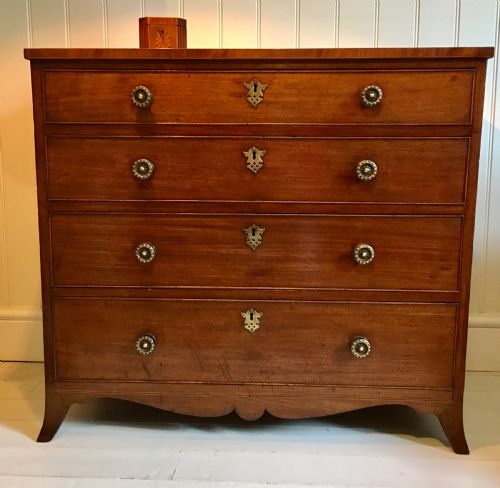 regency mahogany chest of drawers - CATEGORY: ANTIQUE CHEST OF DRAWERS - DATED REGENCY