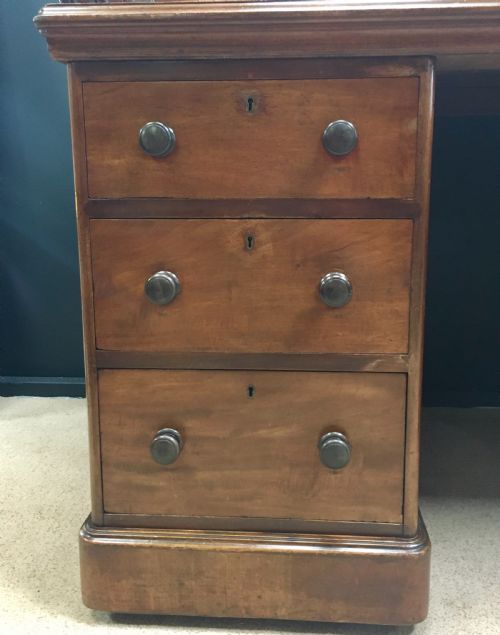19TH CENTURY MAHOGANY ROLL TOP DESK - ADDITIONAL PHOTO 2