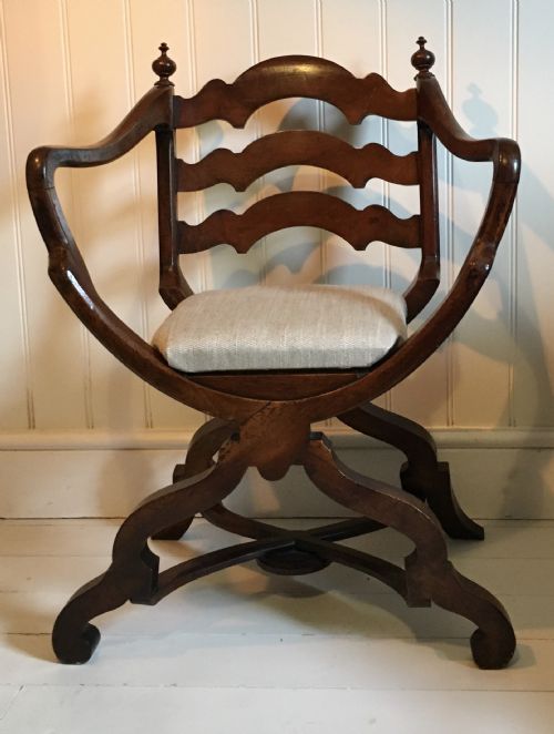 NINETEENTH CENTURY WALNUT CHAIR - ADDITIONAL PHOTO 1
