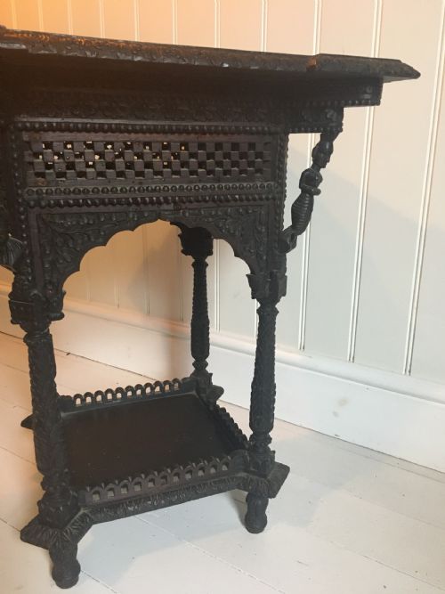 CARVED BURMESE TABLE - ADDITIONAL PHOTO 3