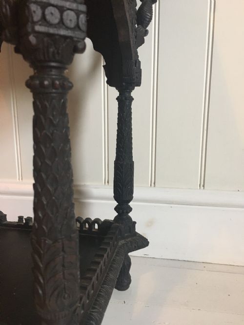 CARVED BURMESE TABLE - ADDITIONAL PHOTO 6