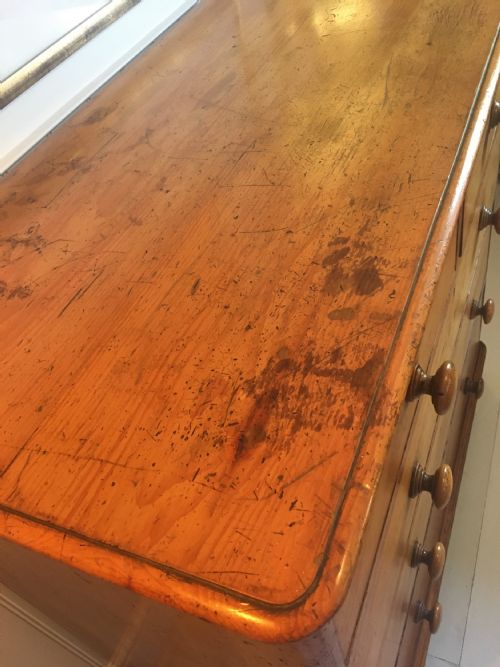 C19TH PINE CHEST OF DRAWERS - ADDITIONAL PHOTO 2