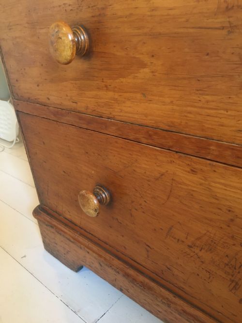C19TH PINE CHEST OF DRAWERS - ADDITIONAL PHOTO 7