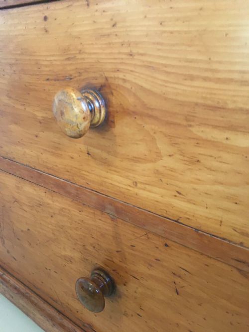 C19TH PINE CHEST OF DRAWERS - ADDITIONAL PHOTO 8