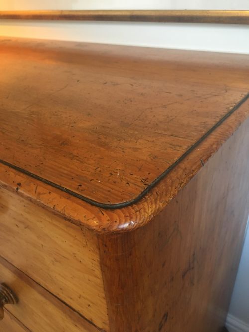 C19TH PINE CHEST OF DRAWERS - ADDITIONAL PHOTO 9