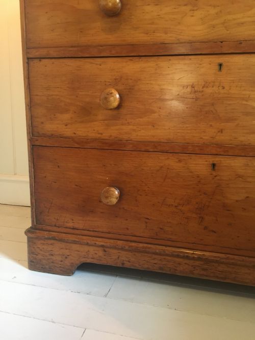 C19TH PINE CHEST OF DRAWERS - ADDITIONAL PHOTO 10