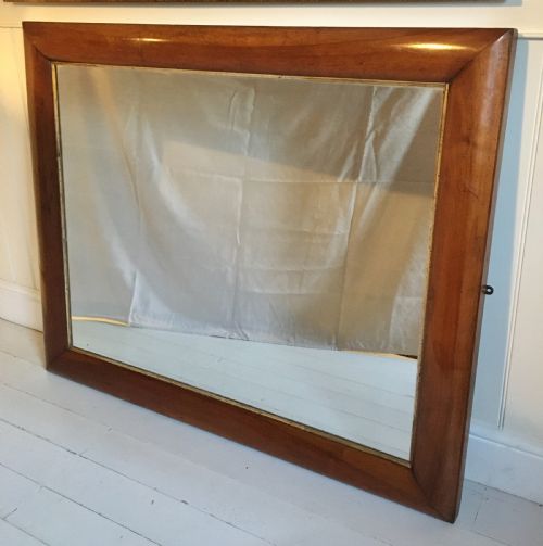 walnut overmantle mirror - CATEGORY: ANTIQUE MIRRORS - DATED 19TH CENTURY