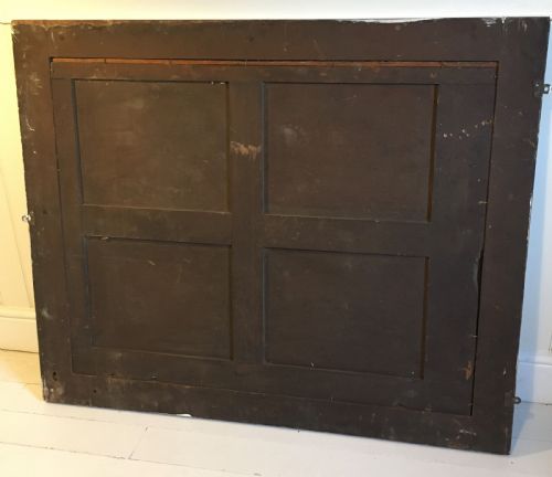 WALNUT OVERMANTLE MIRROR - ADDITIONAL PHOTO 7