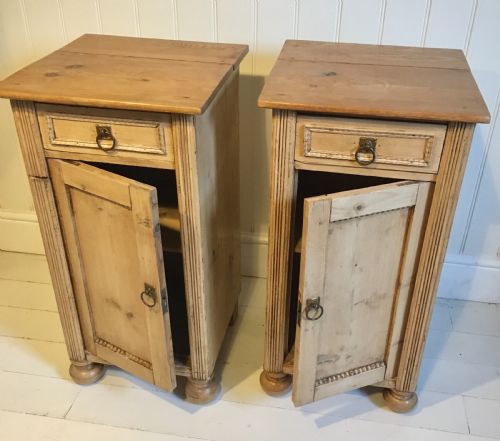 PINE BEDSIDE CUPBOARDS - ADDITIONAL PHOTO 6