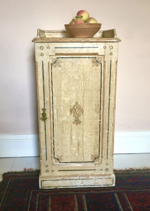 victorian painted pot cupboard - CATEGORY: ANTIQUE CUPBOARDS - DATED VICTORIAN