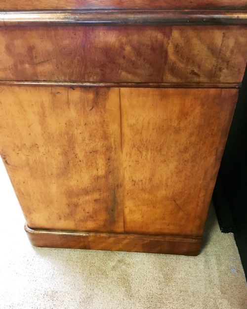 HEALS OF LONDON SATIN BIRCH PEDESTAL DESK - ADDITIONAL PHOTO 4