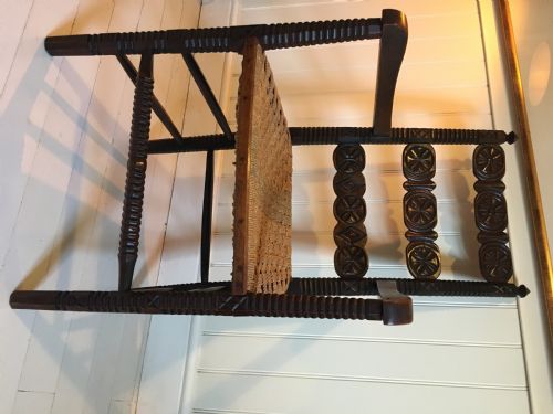 CARVED FOLK ART CHAIR - ADDITIONAL PHOTO 3