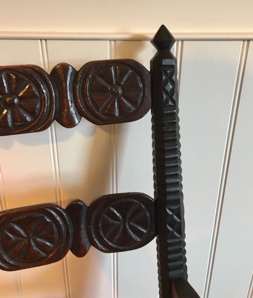 CARVED FOLK ART CHAIR - ADDITIONAL PHOTO 5
