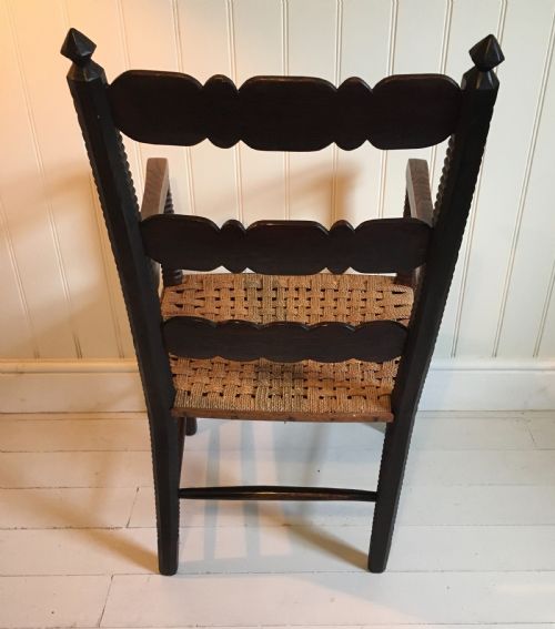 CARVED FOLK ART CHAIR - ADDITIONAL PHOTO 8
