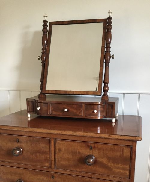MAHOGANY DRESSING TABLE MIRROR - ADDITIONAL PHOTO 1