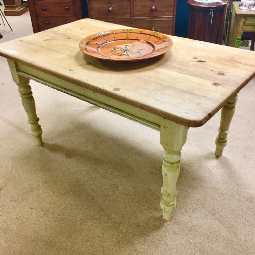 pine kitchen table - CATEGORY: ANTIQUE  - DATED 1960