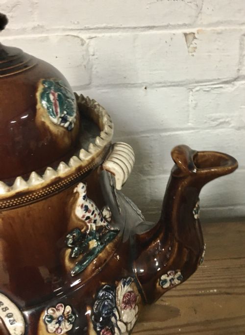 VICTORIAN BARGEWARE TEAPOT - ADDITIONAL PHOTO 1