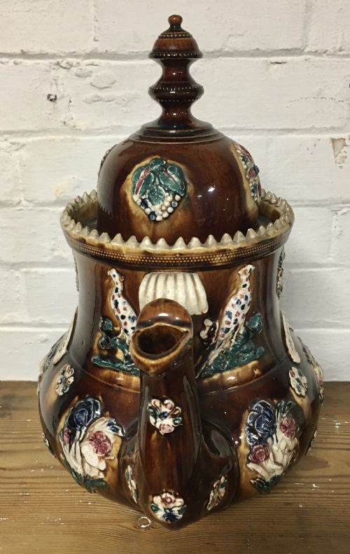 VICTORIAN BARGEWARE TEAPOT - ADDITIONAL PHOTO 3