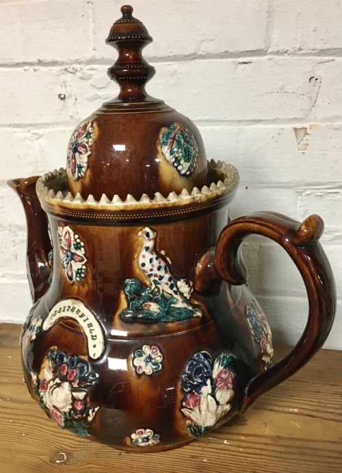 VICTORIAN BARGEWARE TEAPOT - ADDITIONAL PHOTO 4