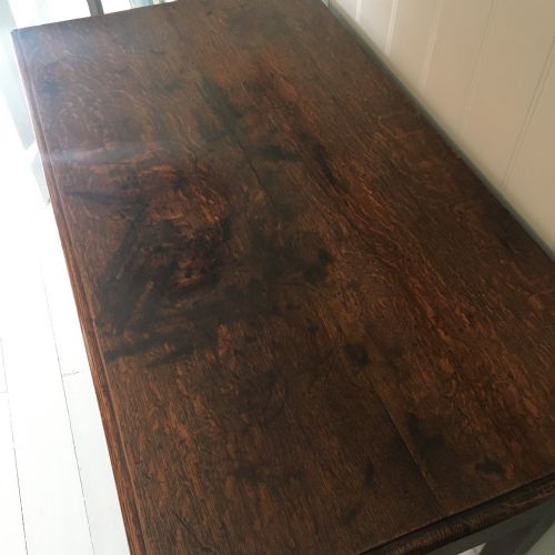 GEORGIAN OAK LOWBOY SIDETABLE - ADDITIONAL PHOTO 3