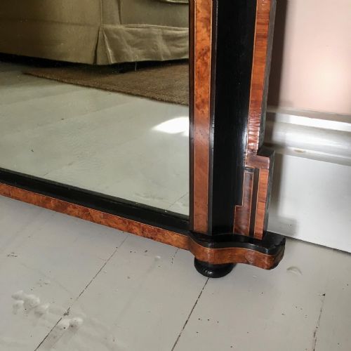 19TH CENTURY AESTHETIC OVERMANTLE MIRROR - ADDITIONAL PHOTO 4