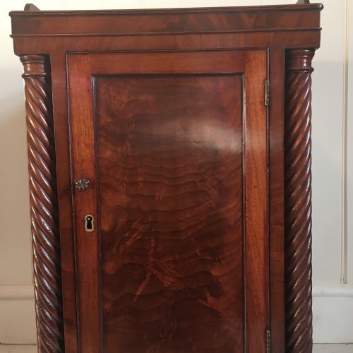 19TH CENTURY MAHOGANY BEDSIDE CUPBOARDS - ADDITIONAL PHOTO 4